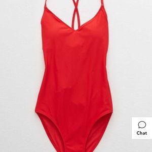 NEW AERIE Strappy Back One Piece Swimsuit